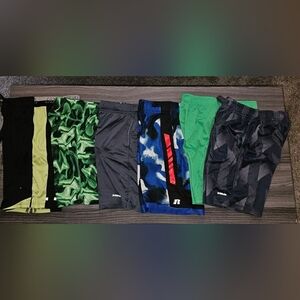 6 Pairs Of Boys Youth 10/12 Athletic Shorts 10-12